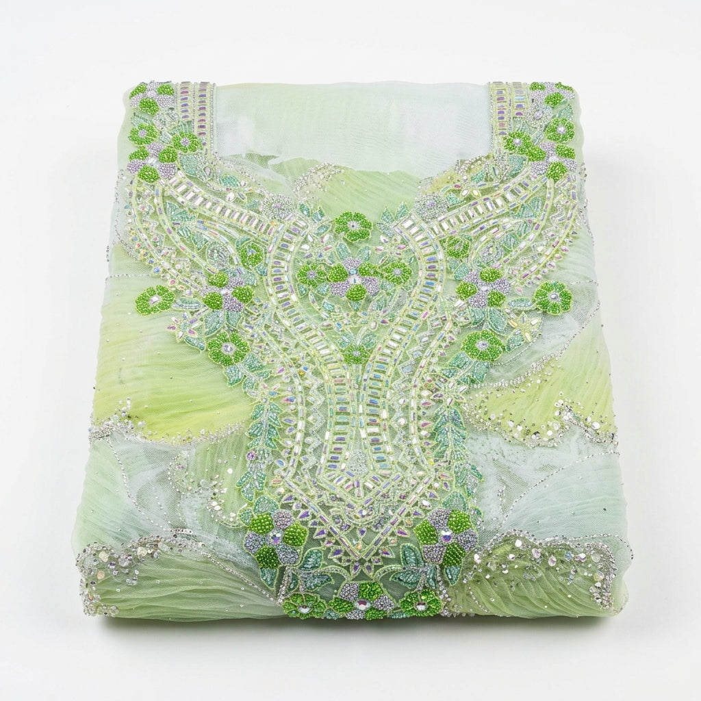 Nayr Mukhawar Dress - Matcha [ Luxury ]